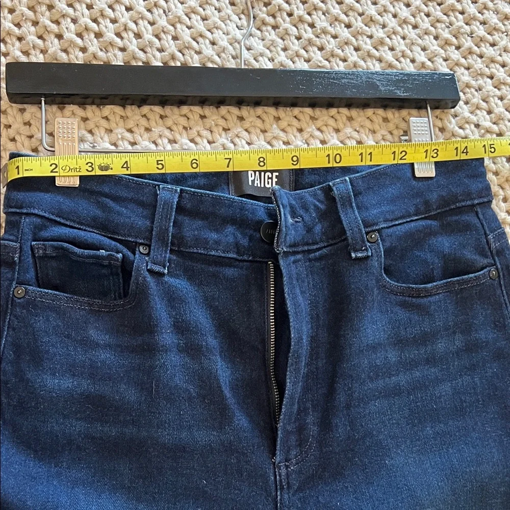 PAIGE Anessa 31 Wide Leg High-Rise Jeans in Deep Indigo - Picture 5 of 7